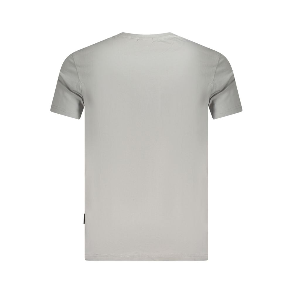 Napapijri Grigio Cotton Men T-Shirt