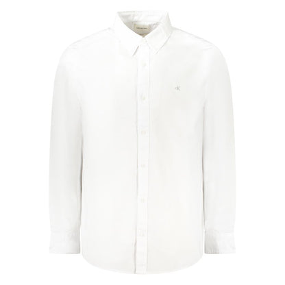 Calvin Klein White Cotton Men Shirt
