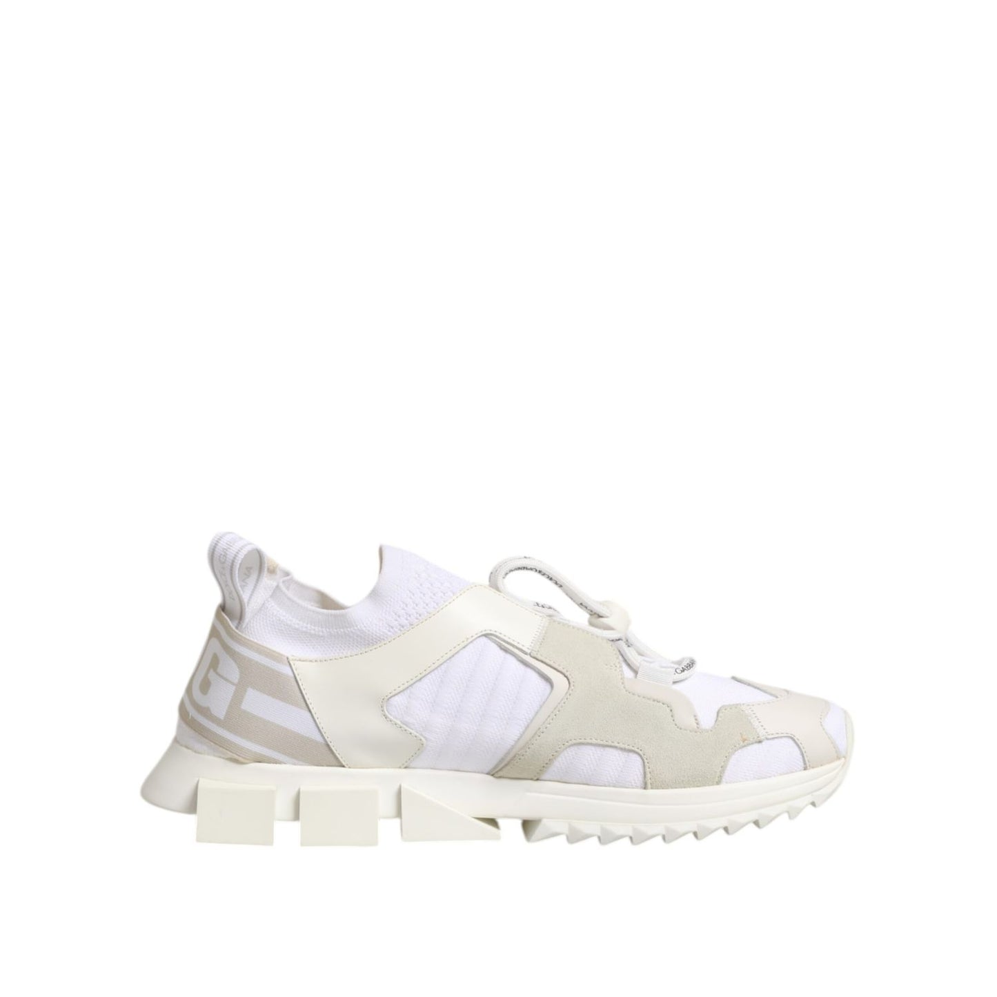 Dolce & Gabbana White Mesh Sorrento Trekking Sneakers Shoes