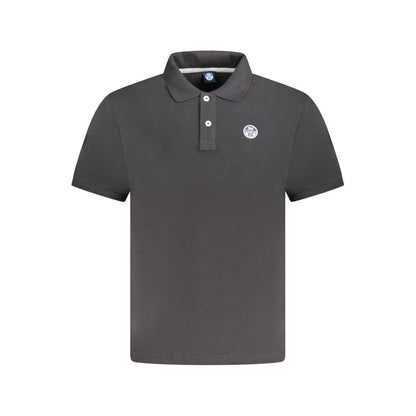 North Sails Black Cotton Mens Polo Shirt