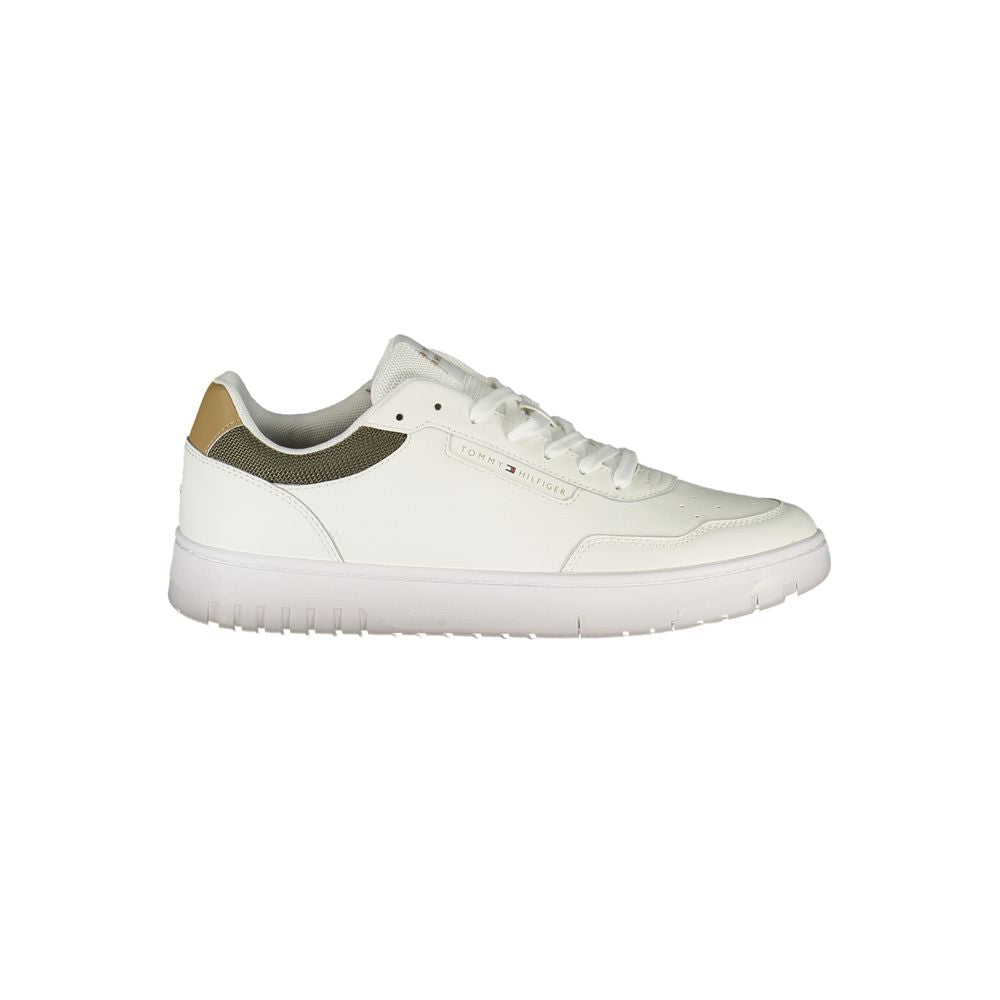 Tommy Hilfiger White Polyester Men Sneaker