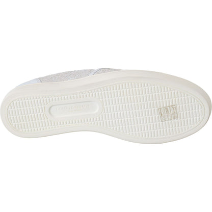 Dolce & Gabbana White Leather Lace Slip On Loafers Shoes Dolce & Gabbana