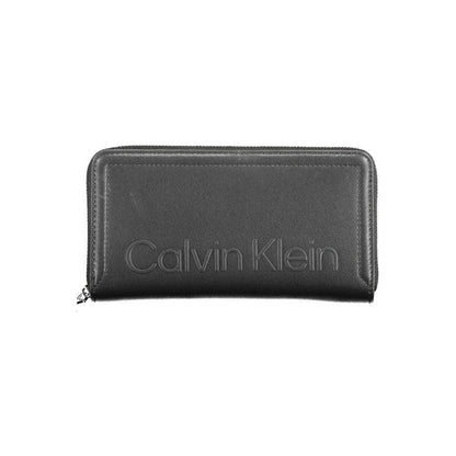 Calvin Klein Black Polyurethane Women Wallet