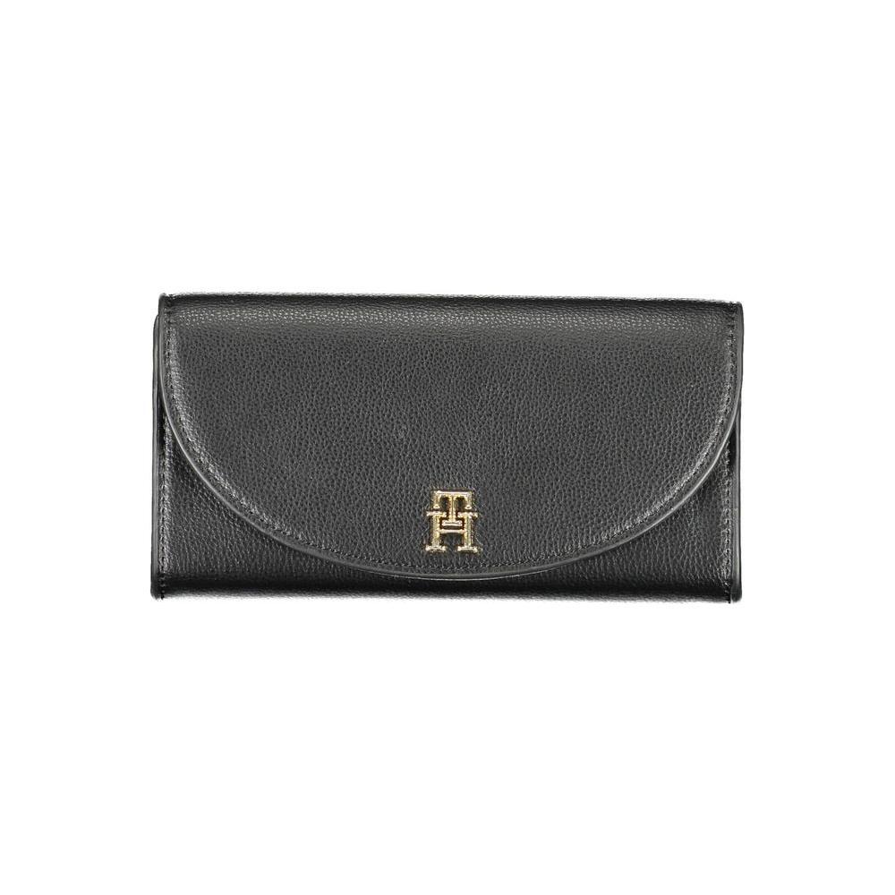 Tommy Hilfiger Black Polyurethane Women Wallet
