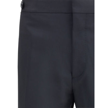 Dsquared² Black Fleece Wool Two-Piece Suit