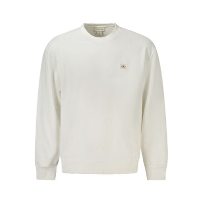 Calvin Klein White Cotton Men's Sweatshirt