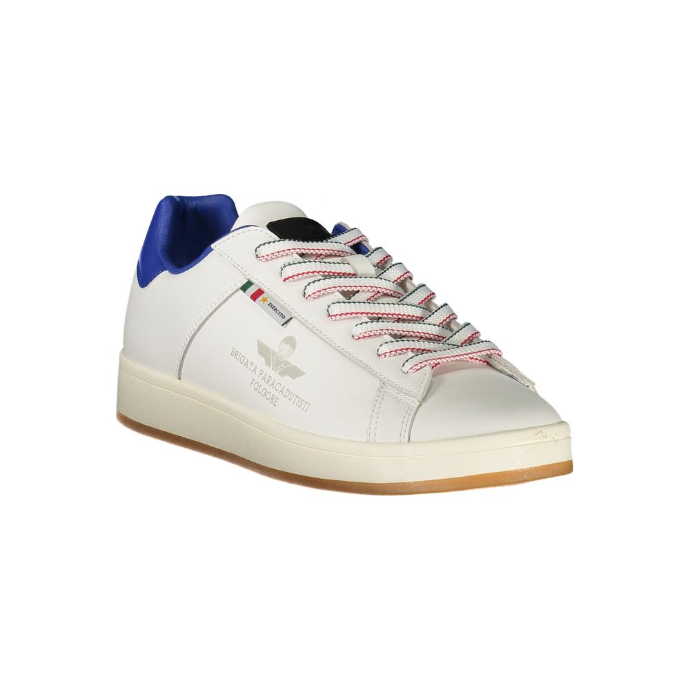 Esercito 1659 White Polyurethane Men Sneaker