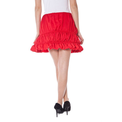 Denny Rose Red Polyester Women Skirt