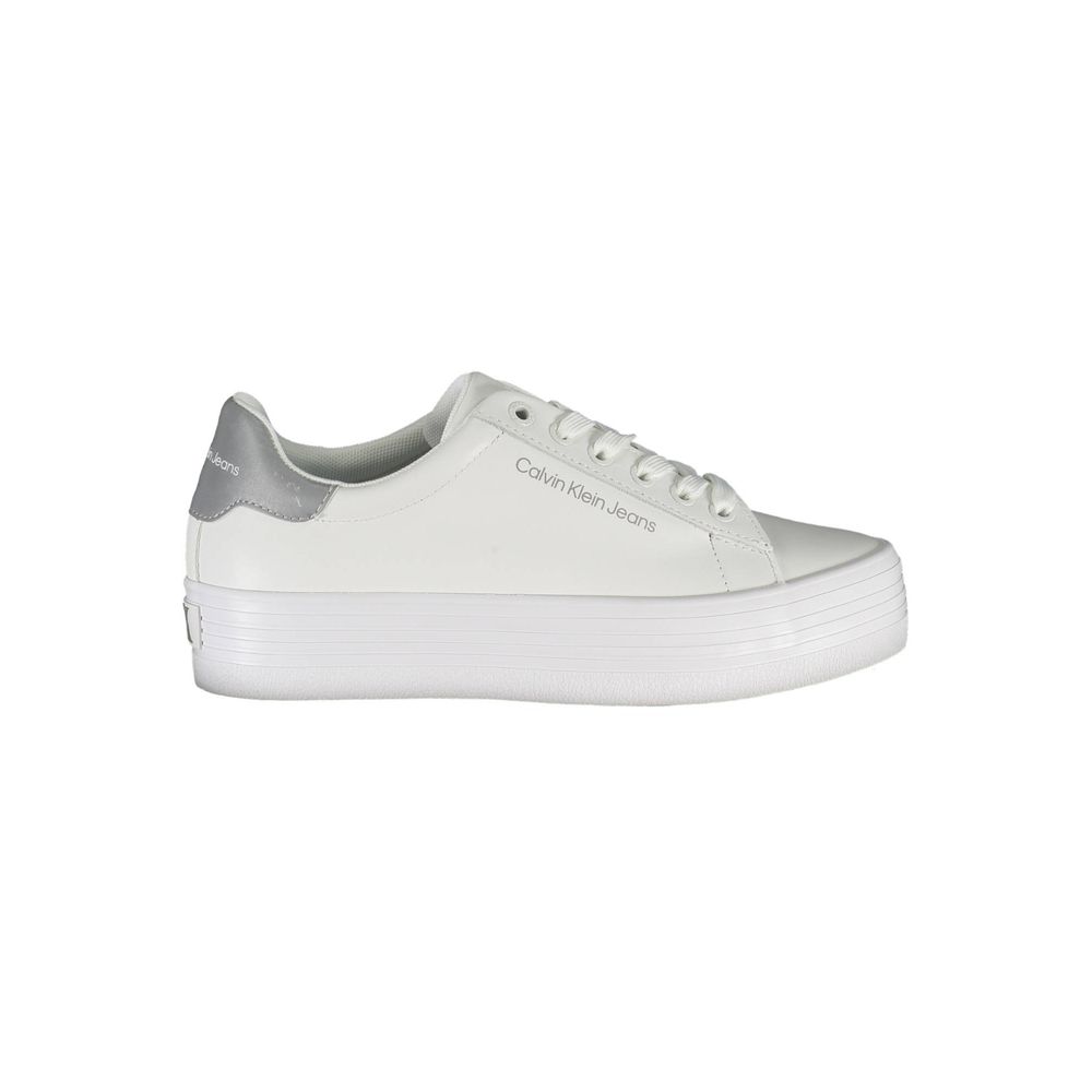 Calvin Klein White Leather Women Sneaker