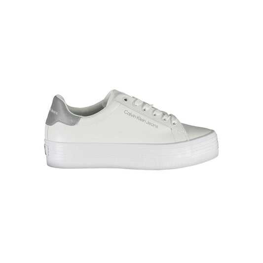Calvin Klein White Leather Women Sneaker