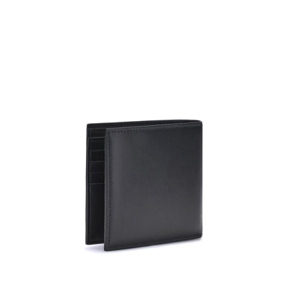 Alexander McQueen Black Calf Leather Bos Taurus Wallet