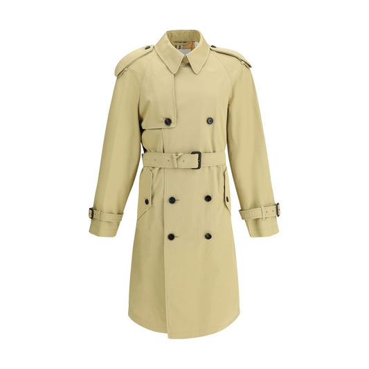 Burberry Beige Cotton Coat Burberry