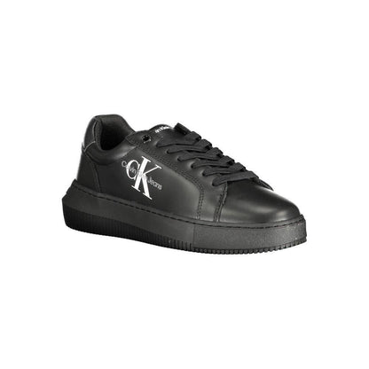 Calvin Klein Black Leather Women Sneaker