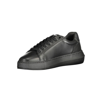 Calvin Klein Black Leather Women Sneaker