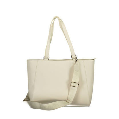 Mario Valentino Beige Polyurethane Women Handbag Mario Valentino