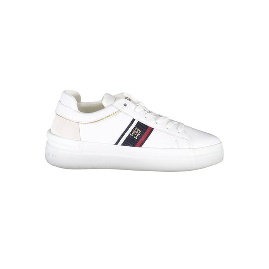 Tommy Hilfiger Bianco Polyester Women Sneaker Tommy Hilfiger