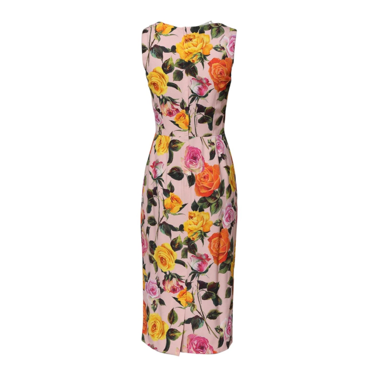Dolce & Gabbana Multicolor Floral Knee Length Sheath Dress