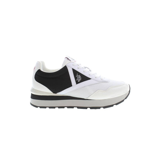 U.S. POLO ASSN. Bianco Polyurethane Women Sneaker U.S. POLO ASSN.