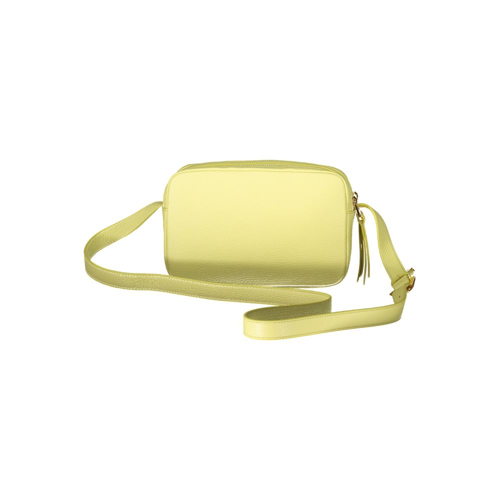 Coccinelle Yellow Leather Shoulder Bag Coccinelle