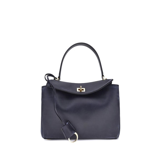 Balenciaga Blue Calf Leather Bos Taurus Shoulder Bag Balenciaga