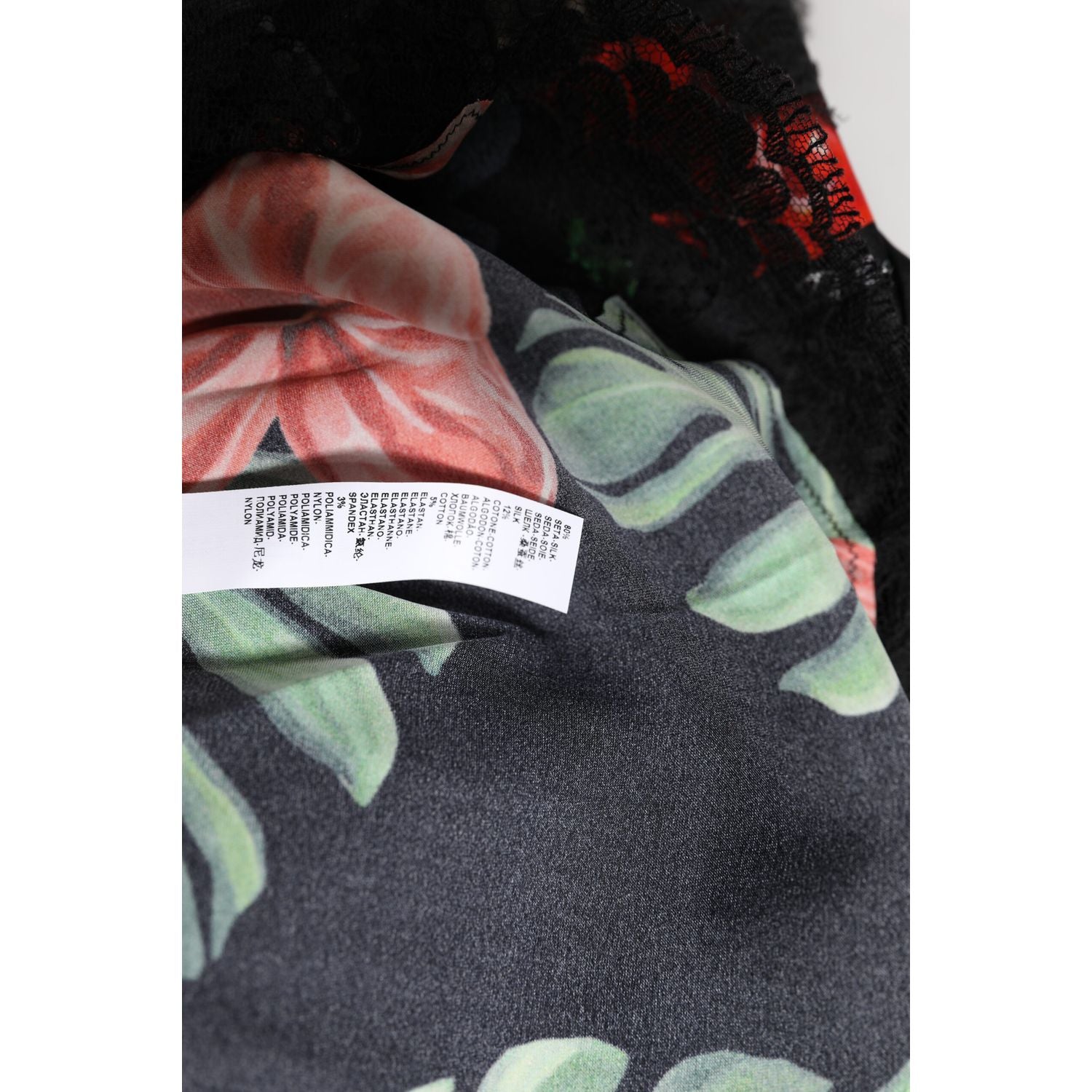 Dolce & Gabbana Multicolor Floral Silk Tank Lingerie Underwear