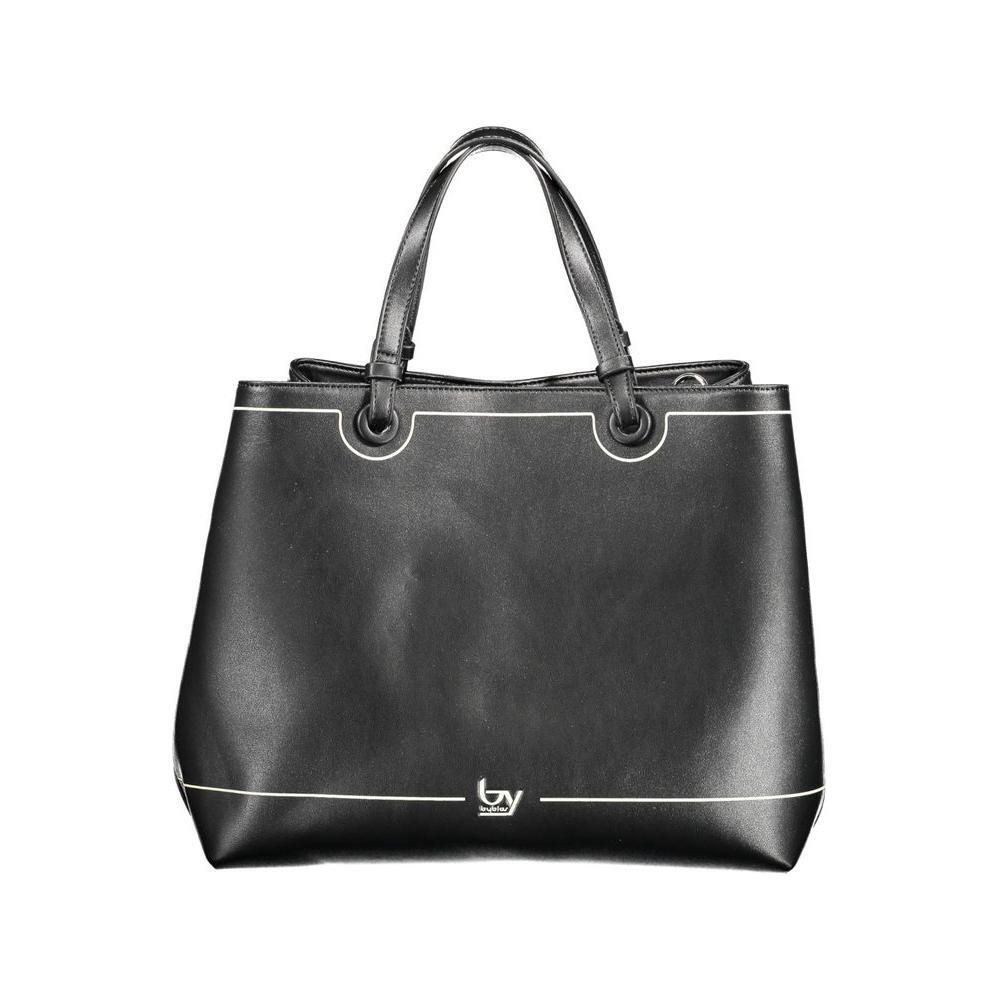 BYBLOS Black Polyurethane Women Handbag BYBLOS