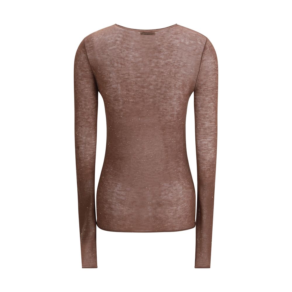 PINKO Brown Wool Sweatshirt