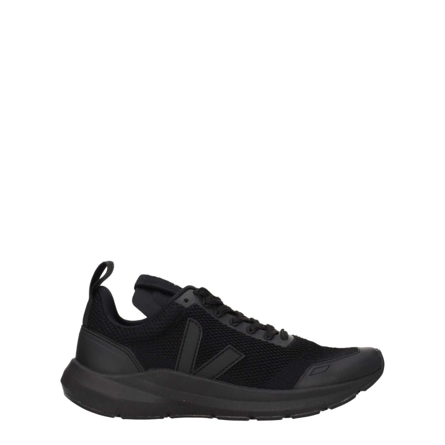 Veja Black Fabric Athletic Sneakers