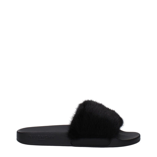Givenchy Black Cotton Slippers Givenchy