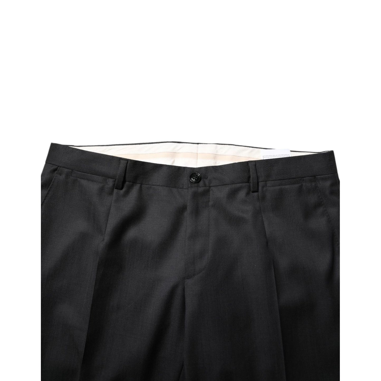 Dolce & Gabbana Dark Gray Wool Single Breasted 2 Piece Suit