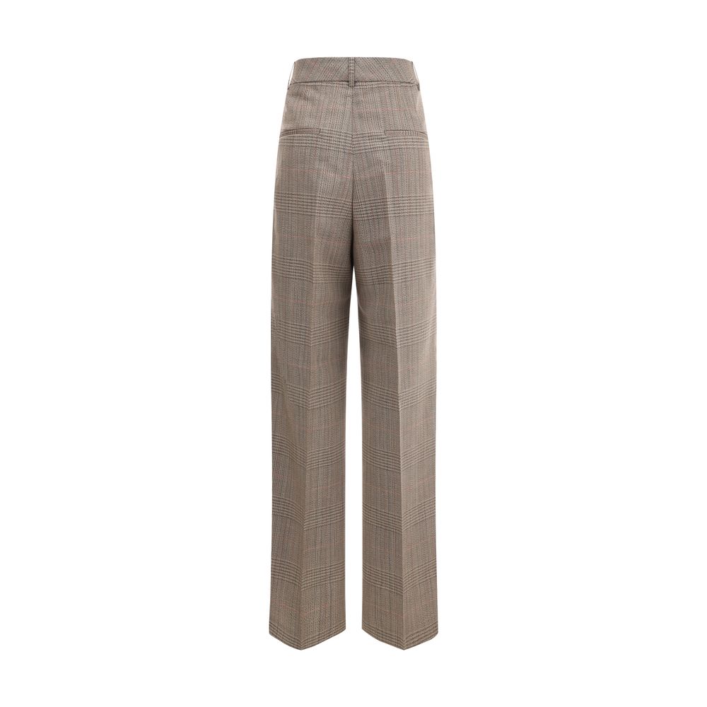 Rohe Beige Fleece Wool Casual Pants
