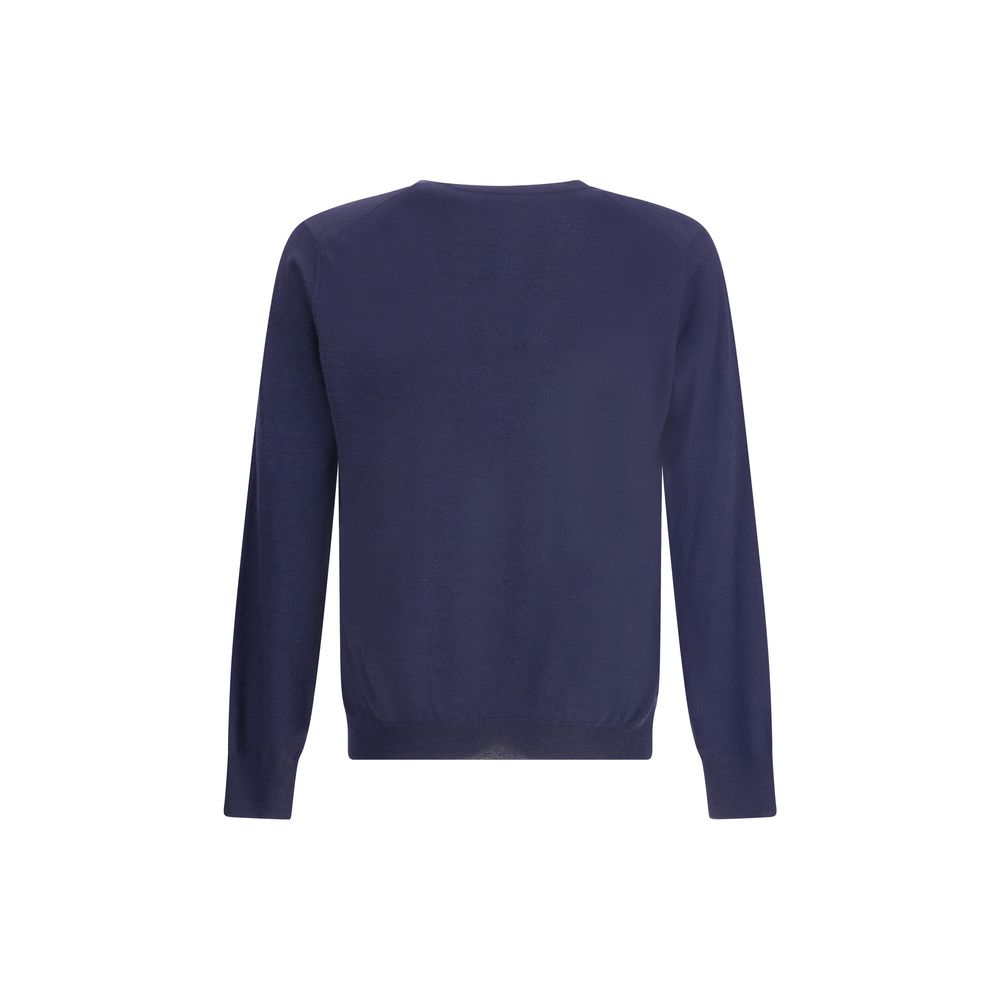 Brunello Cucinelli Blue Cashmere Cashmere Sweater Brunello Cucinelli
