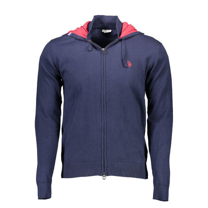 U.S. POLO ASSN. Blue Cotton Men's Cardigan