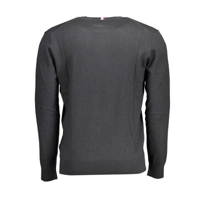 U.S. POLO ASSN. Black Cotton Men's Sweater