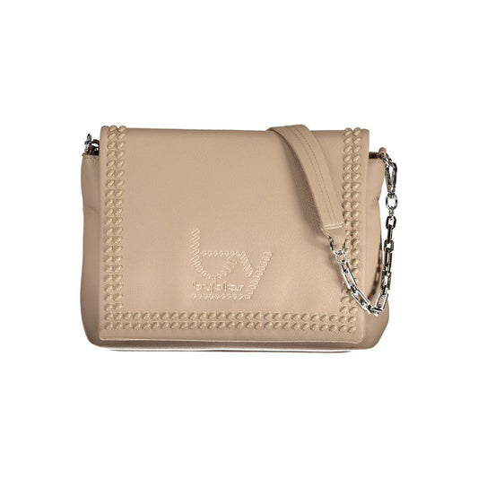 BYBLOS Beige Polyurethane Women's Shoulder Bag