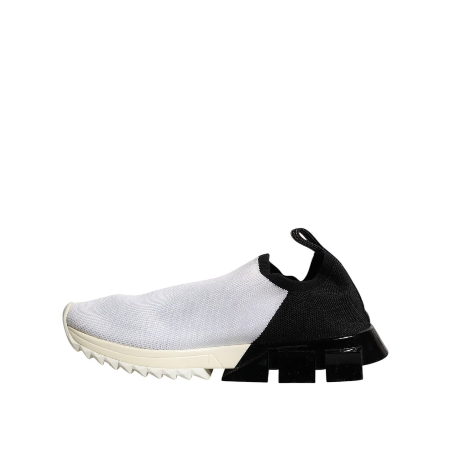Dolce & Gabbana White Black Low Top Sorrento Sneakers Shoes