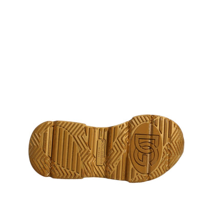 Dolce & Gabbana White Gold Daymaster Low Top Sneakers Shoes