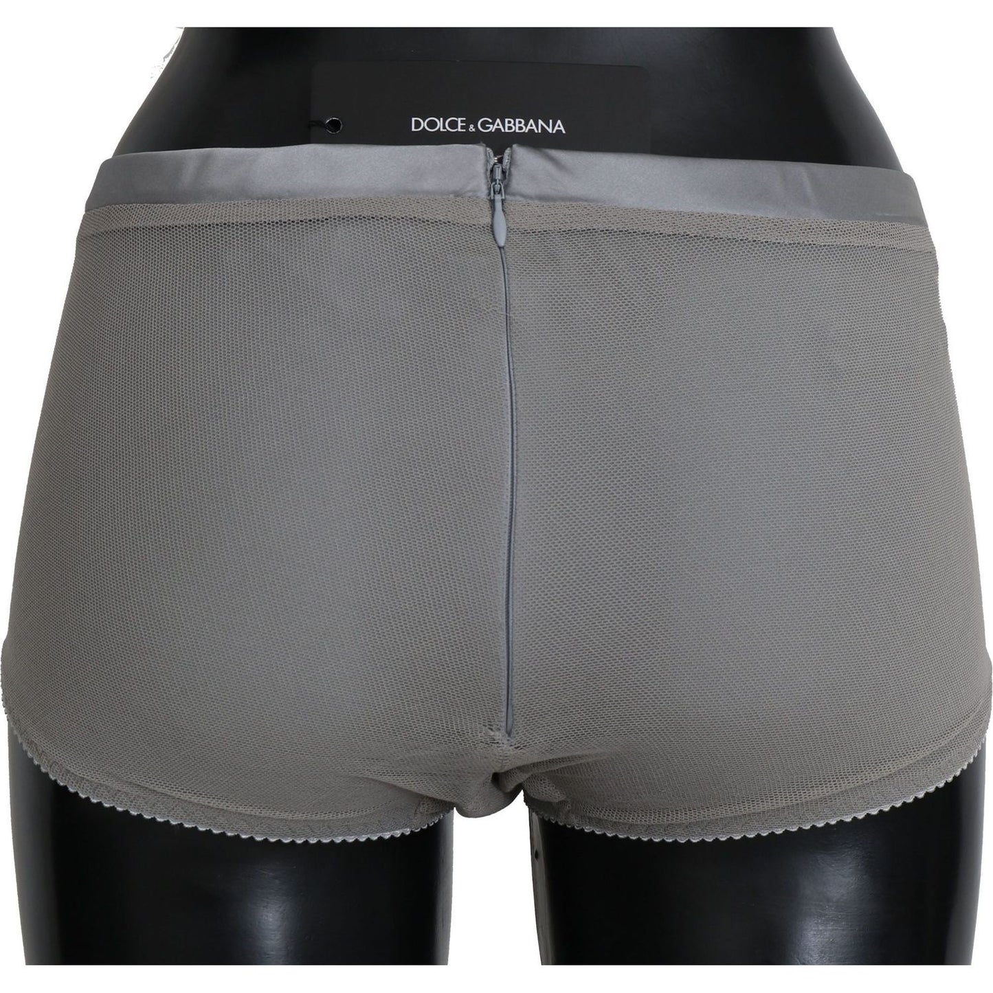 Dolce & Gabbana Underwear Silver With Net Silk Bottoms Dolce & Gabbana