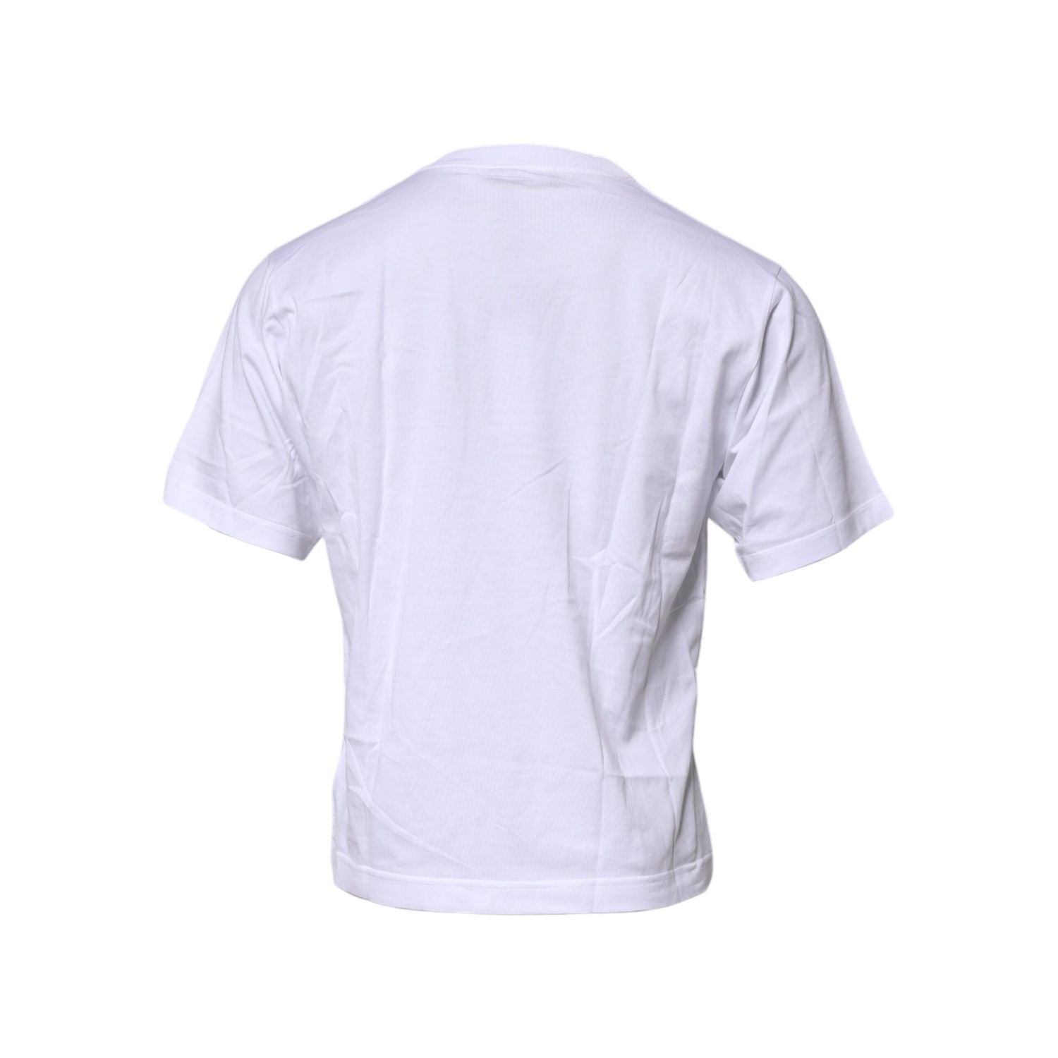 Dolce & Gabbana White Logo Crew Neck Short Sleeves T-shirt