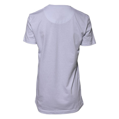 Dolce & Gabbana White Cotton Goodluck 2023 Crew Neck T-shirt