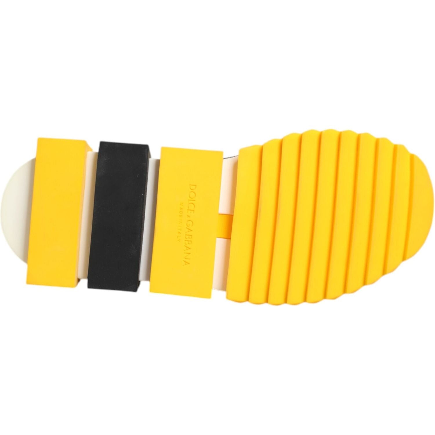 Dolce & Gabbana Yellow Black Sorrento Socks Sneakers Shoes