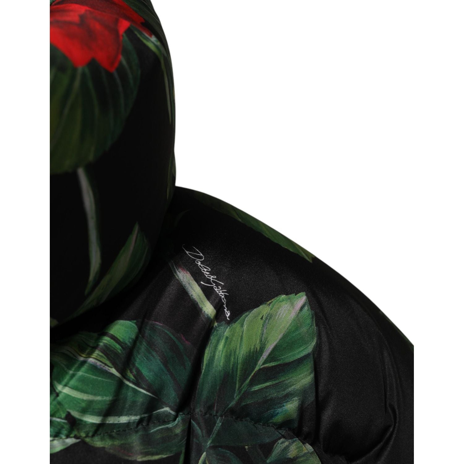 Dolce & Gabbana Multicolor Floral Puffer Coat Full Zip Jacket