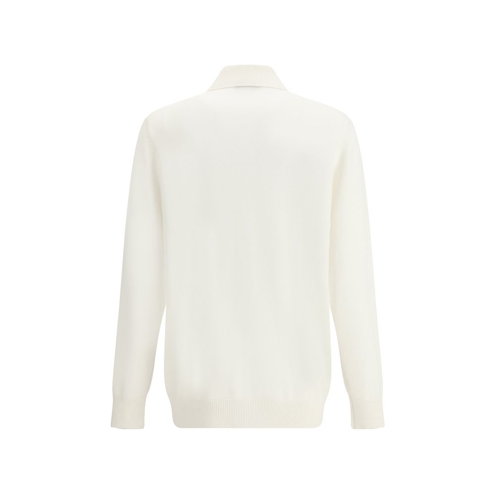 Brunello Cucinelli White Cashmere Cardigan Brunello Cucinelli