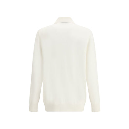 Brunello Cucinelli White Cashmere Cardigan Brunello Cucinelli