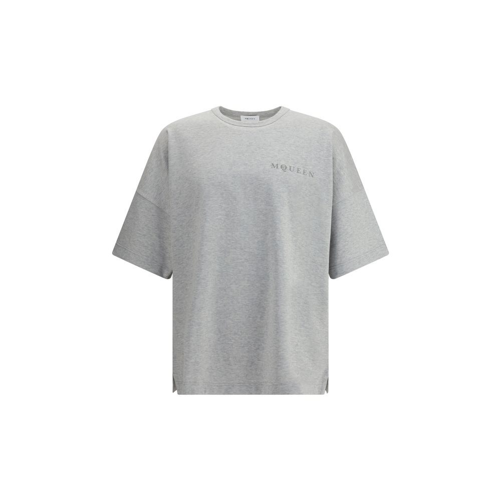 Alexander McQueen Gray Cotton T-Shirt