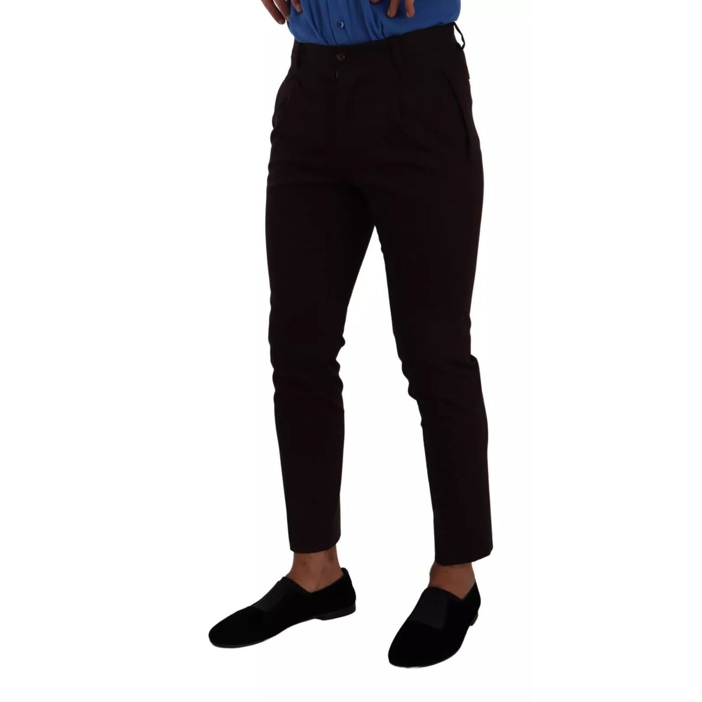 Dolce & Gabbana Bordeaux Cotton Stretch Skinny Trouser