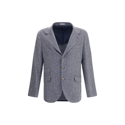 Brunello Cucinelli Blue Wool Blazer