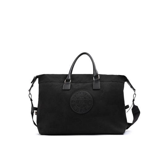 Dsquared² Black Fabric Weekend Travel Bag Dsquared²