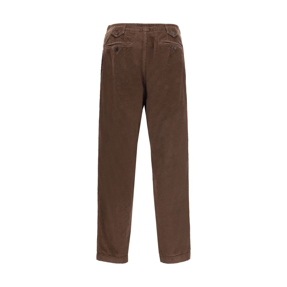 Dolce & Gabbana Brown Cotton Casual Pants