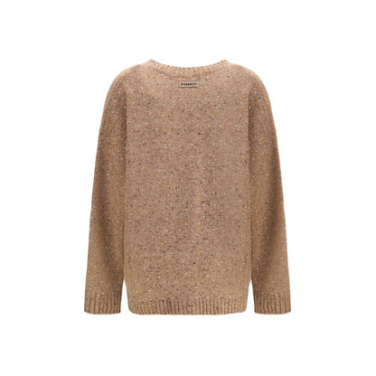 PINKO Beige Wool Cardigan